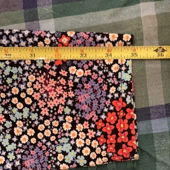 No boundaries szXXL Flower leggings yoga pant Blue yellow orange lavender white - Picture 10 of 13